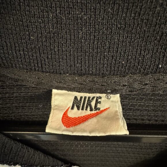 Vintage Retro 90s Nike Mesh Shirt Half Zip Collared Light Large - Picture 3 of 10
